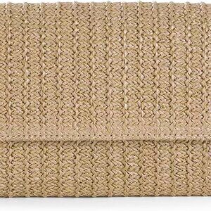 Straw Clutch Bags for Women Straw Beach Crossbody Purse Woven Envelope Wallet Fo